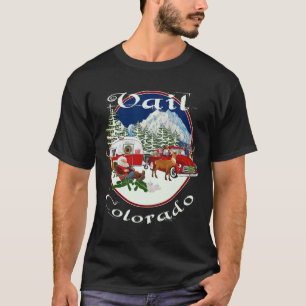 Vail Colorado Rocky Mountains Christmas Skiing Sou T-Shirt