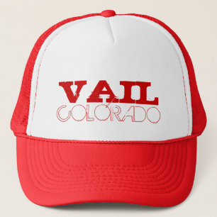 Vail Colorado simple red hat