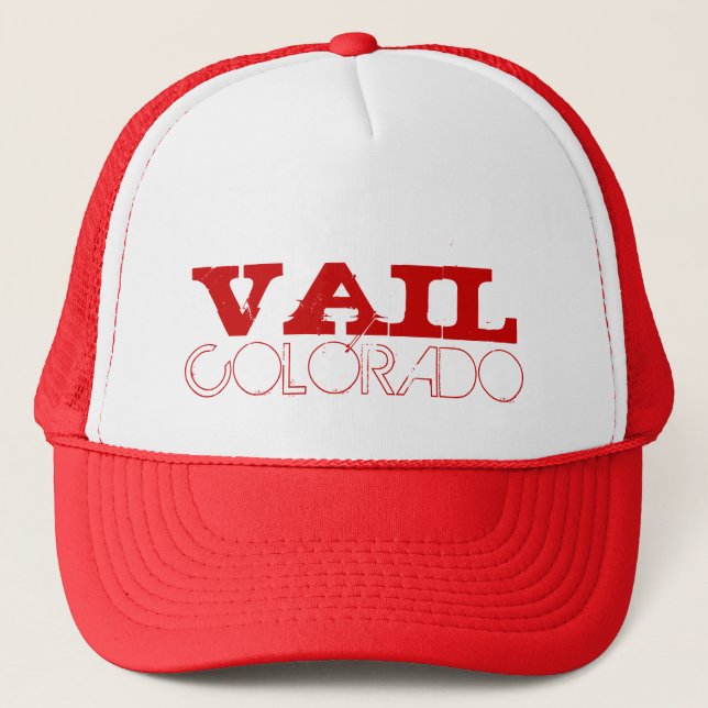 Vail Colorado simple red hat (Front)