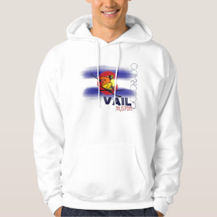 Vail Colorado ski elevation flag hoodie