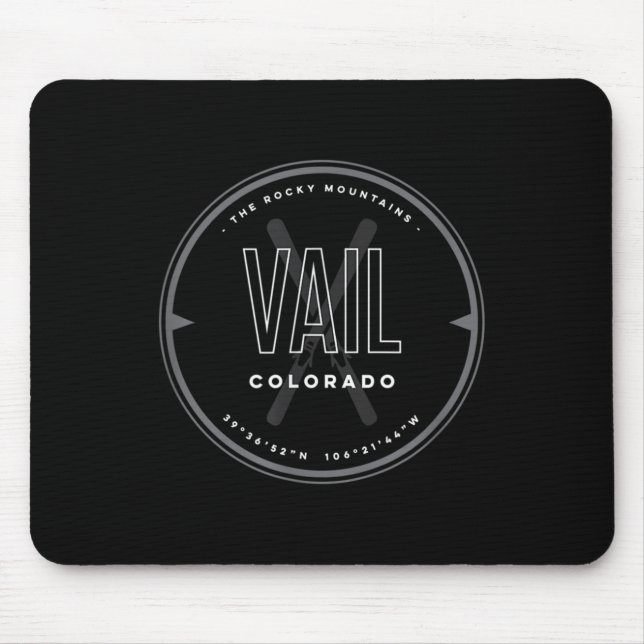 Vail Colorado Ski  Mouse Mat (Front)