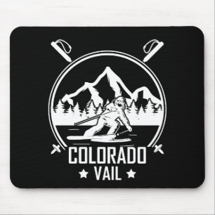 Vail Colorado Ski Mouse Mat
