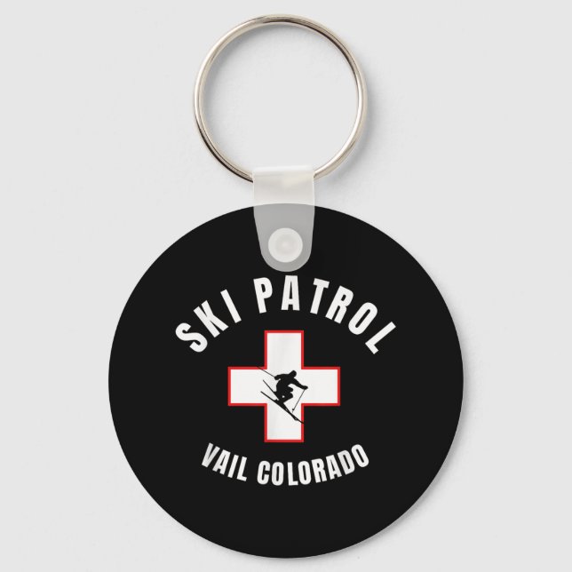 Vail Colorado Ski Patrol  Key Ring (Front)