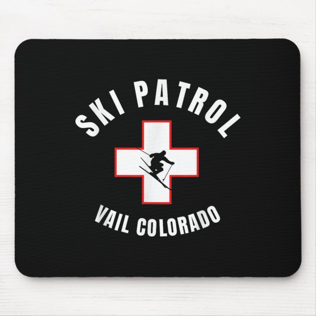Vail Colorado Ski Patrol  Mouse Mat (Front)