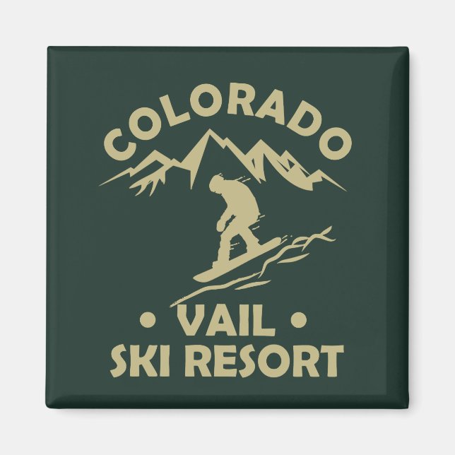 Vail Colorado ski resort Magnet (Front)