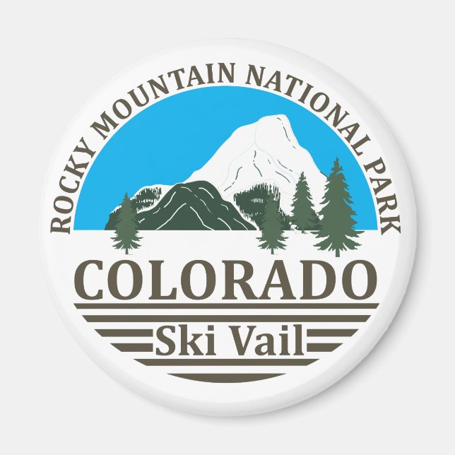 Vail Colorado ski resort Magnet (Front)