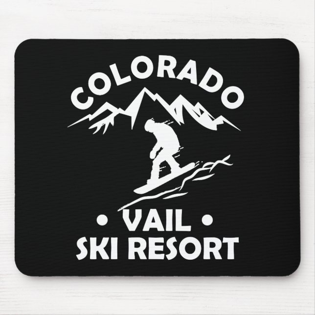 Vail Colorado ski resort Mouse Mat (Front)