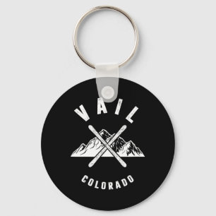 Vail Colorado Skiing Snowboarding Winter Ski Park Key Ring