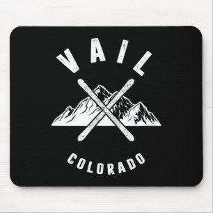 Vail Colorado Skiing Snowboarding Winter Ski Park Mouse Mat
