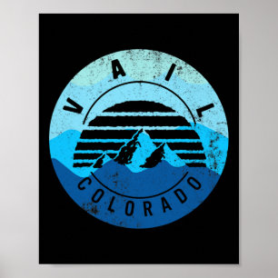 Vail Colorado Skiing Snowboarding Winter Ski Park  Poster