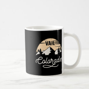 Vail Colorado Skiing T Shirt Mountain Ski Resort V Coffee Mug