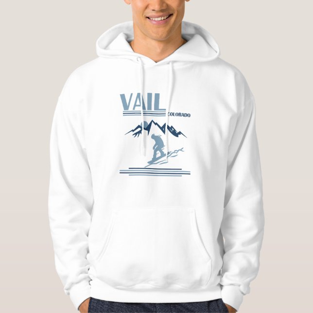 Vail Colorado snowboarding Hoodie (Front)