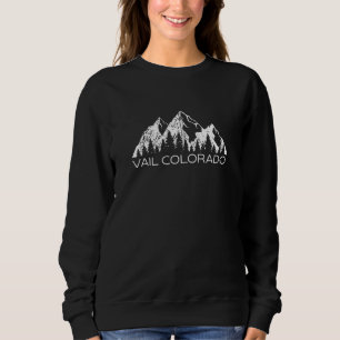 Vail Colorado Souvenir Cool Vail Colorado Zip Sweatshirt