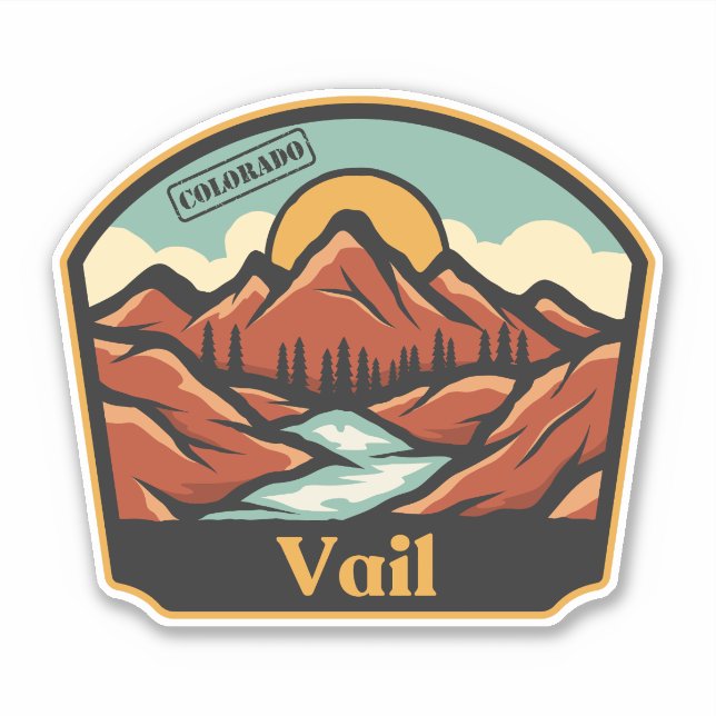 Vail, Colorado Sticker (Front)
