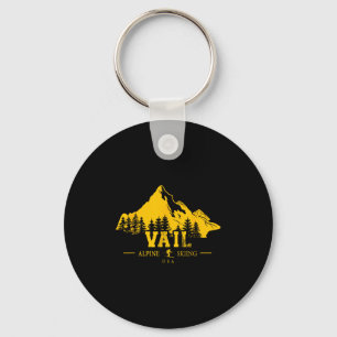 Vail Colorado Usa Ski Resort Alpine Skiing Souveni Key Ring