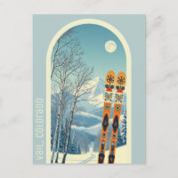 Vail, Colorado usa ski resort vacation Postcard