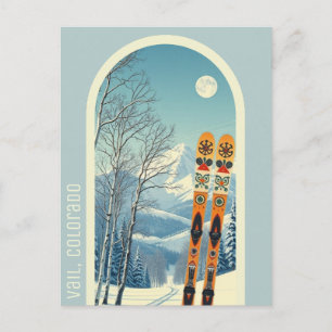 Vail, Colorado usa ski resort vacation Postcard