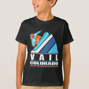 Vail Colorado - Vintage Snowboarder T-Shirt
