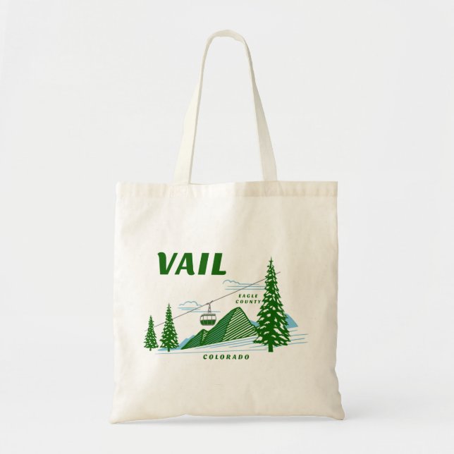 Vail Eagle County Colorado Tote Bag (Front)