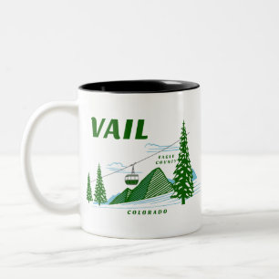 Vail Eagle County Colorado Two-Tone Coffee Mug