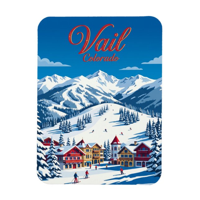 Vail Mountain Resort USA Magnet (Vertical)