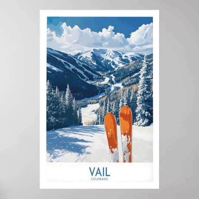 Vail Ski Print - Colorado 1 (Front)