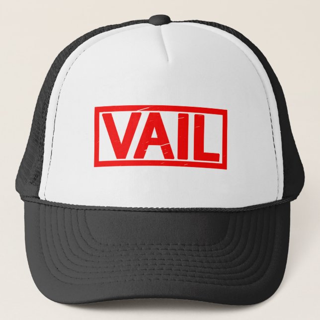 Vail Stamp Trucker Hat (Front)