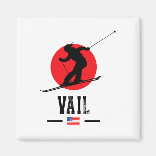Vail Usa Ski Resort Rocky Mountains American Skiin Magnet