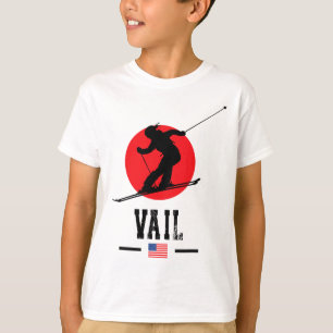 Vail Usa Ski Resort Rocky Mountains American Skiin T-Shirt