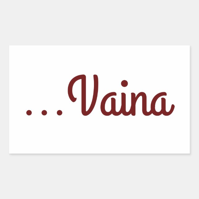 Vaina Rectangular Sticker (Front)