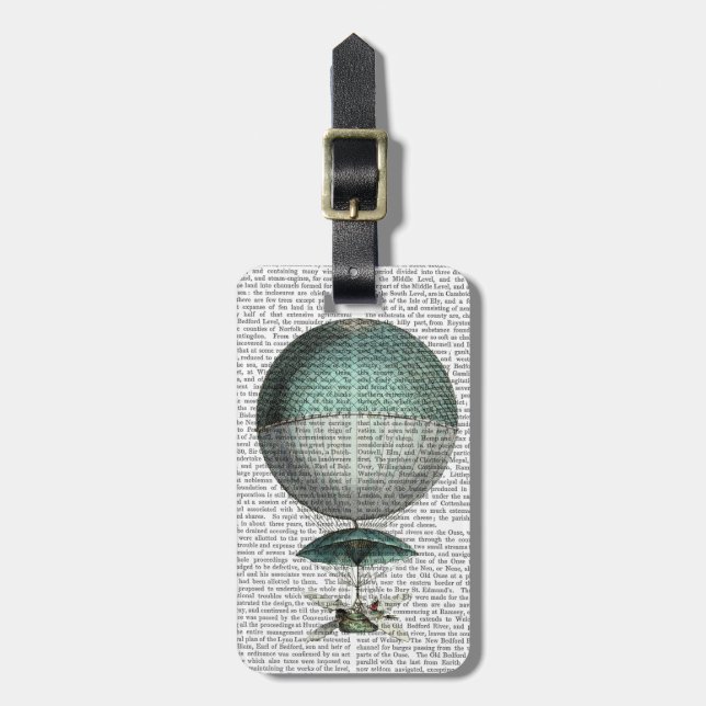 Vaisseau Volant Hot Air Balloon Luggage Tag (Front Vertical)
