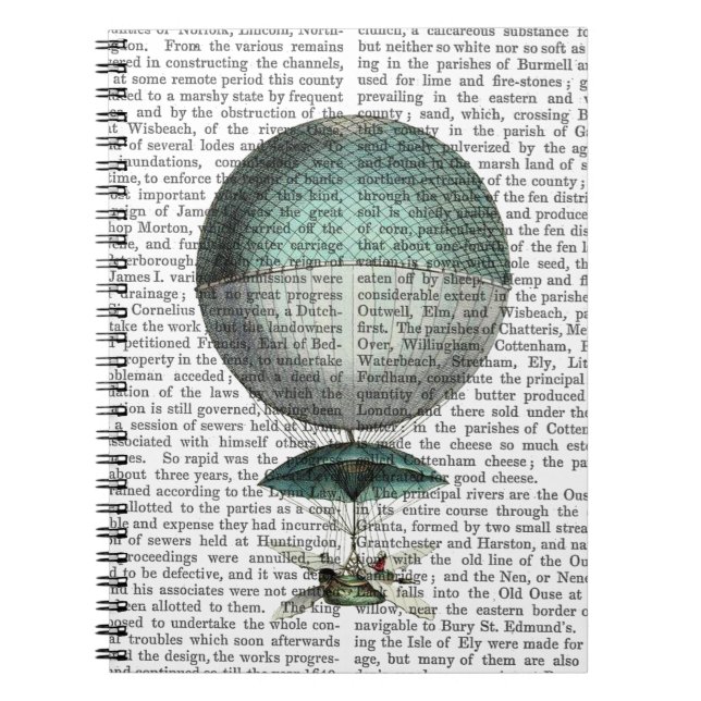 Vaisseau Volant Hot Air Balloon Notebook (Front)