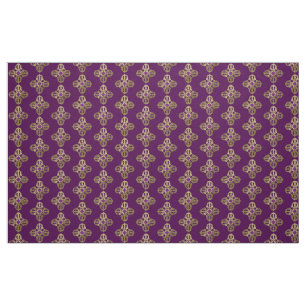 Vajra golden buddhist symbol fabric