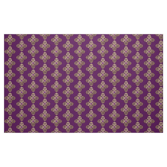 Vajra golden buddhist symbol fabric (Fat Quarter)