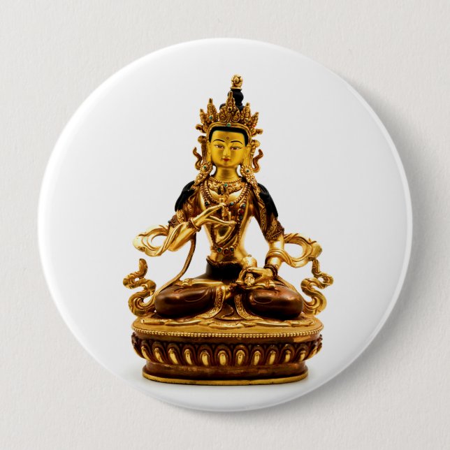 Vajrasattva 10 Cm Round Badge (Front)