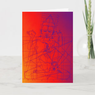Vajrasattva and Consort Sketch Greeting Card