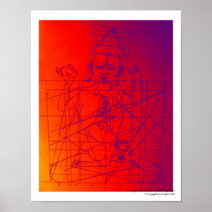 Vajrasattva and Consort Sketch Poster