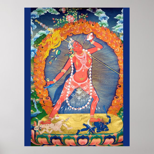 Vajrayogini Tibetan Buddhist Deity Poster (Front)