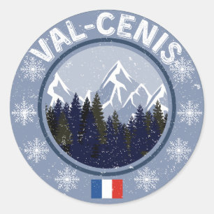 Val Cenis Ski Resort Classic Round Sticker