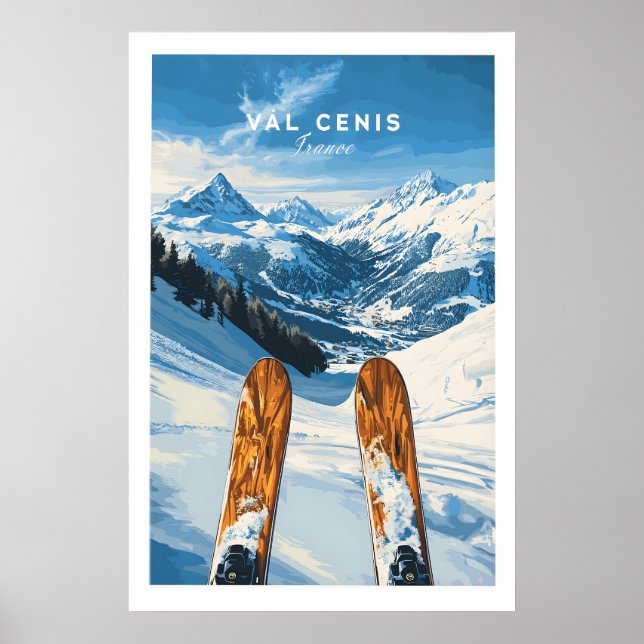 Val Cenis Ski Wall Art Ski Poster 1 (Front)