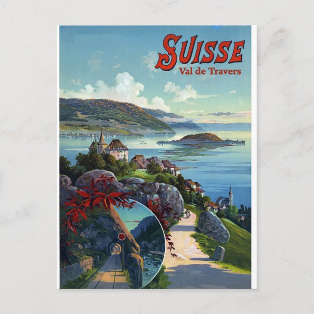 Val de Travers, Switzerland Postcard (Front)