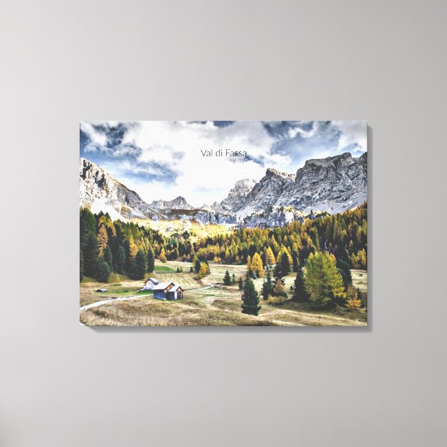 Val di Fassa, Trentino, Italy Canvas Print (Front)