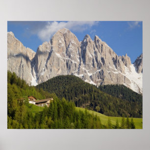 Val di Funes, Villnosstal, Dolomites, Italy Poster