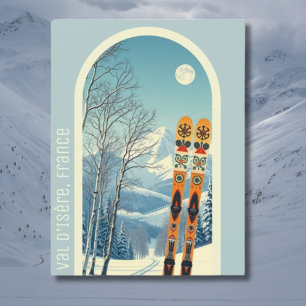Val d'Isère France ski holiday Postcard