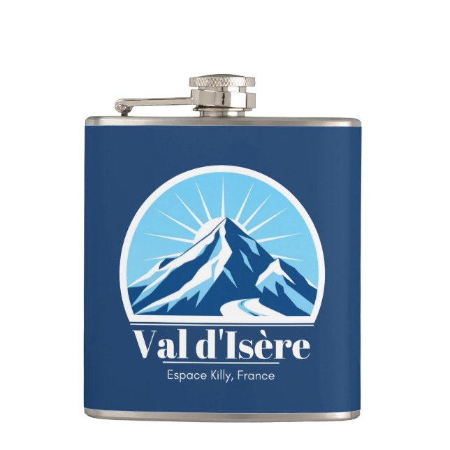 Val d'Isère France ski resort   Hip Flask (Front)