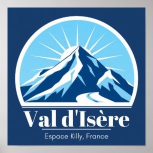 Val d'Isère France ski resort wall art Poster 