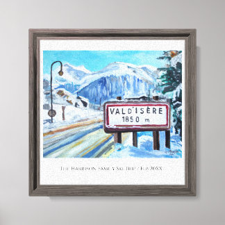 Val d'Isère Ski Resort Custom Canvas Print