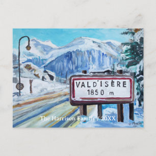 Val d'Isère Ski Resort Custom Postcard