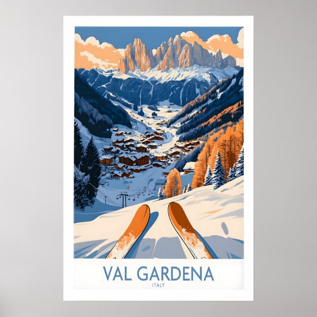Val Gardena Ski Print - Italy 1 (Front)