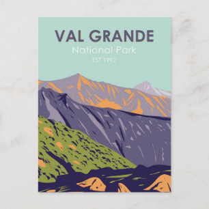 Val Grande National Park Italy Vintage Postcard